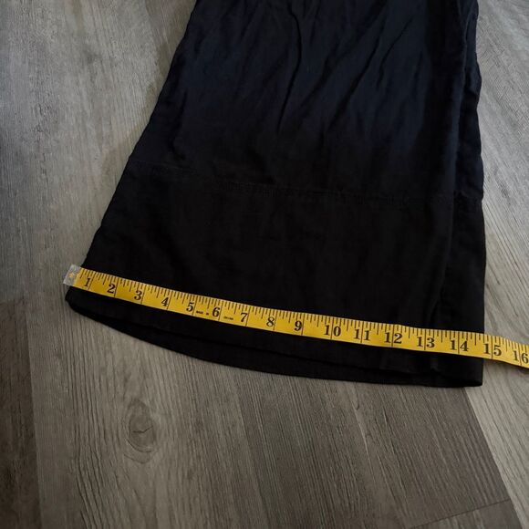 Banana Republic Wide Leg Pants Black Large Linen Rayon Classic - Picture 11 of 14